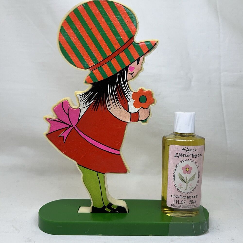 Vintage 70S Delagar Little Miss Cologne 1oz 28ml W Girl‎ Display Finger New